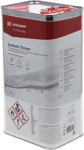 Rozpouštědlo na bázi syntetické pryskyřice 5 L Kramp 960012BKR