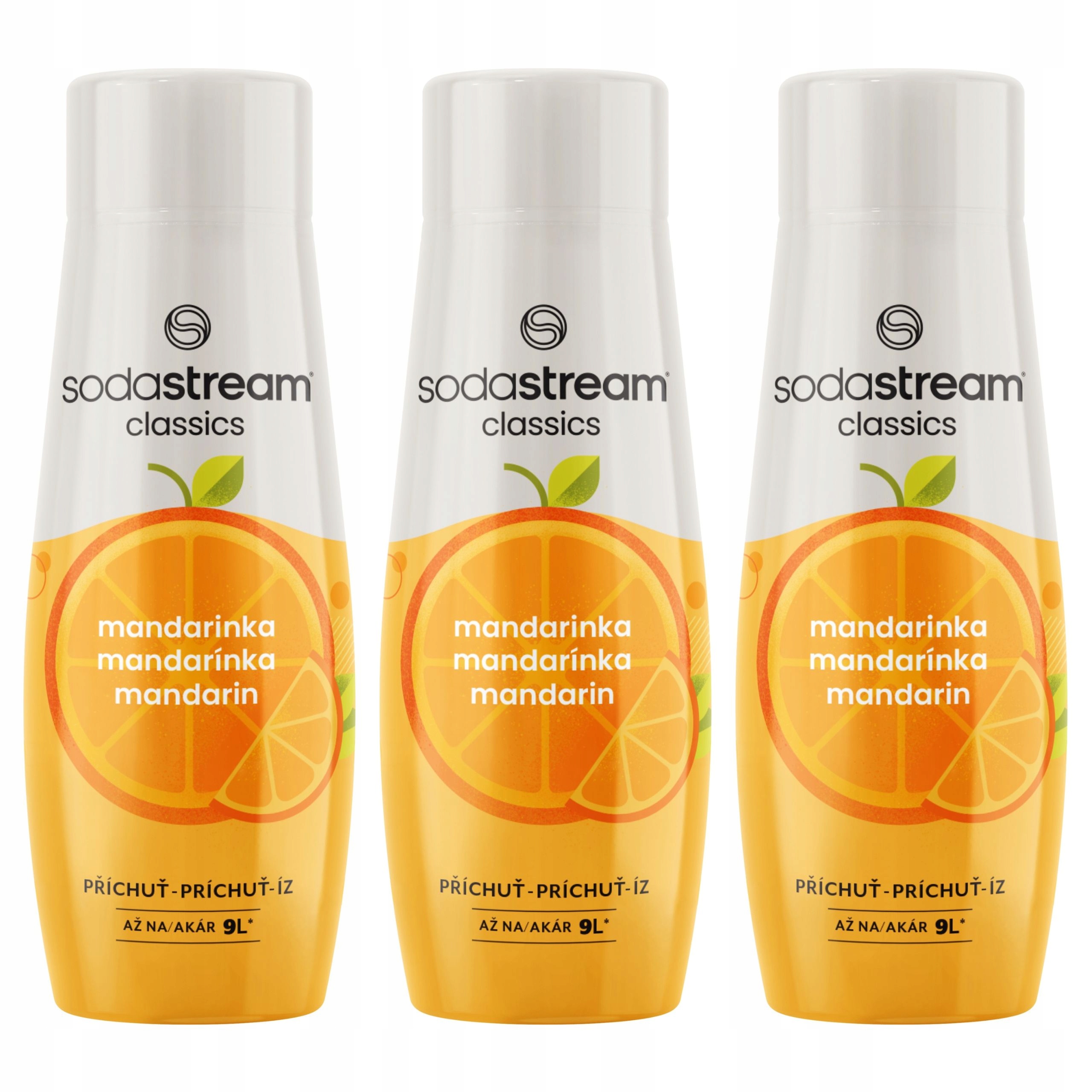 Levně Sodastream Mandarinka sada sirupů do saturátoru šťáva 3 ks x 440 ml