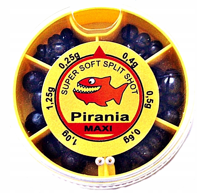 Śrut Wędkarski W Pudełku L 50gr. Maxi Pirania.