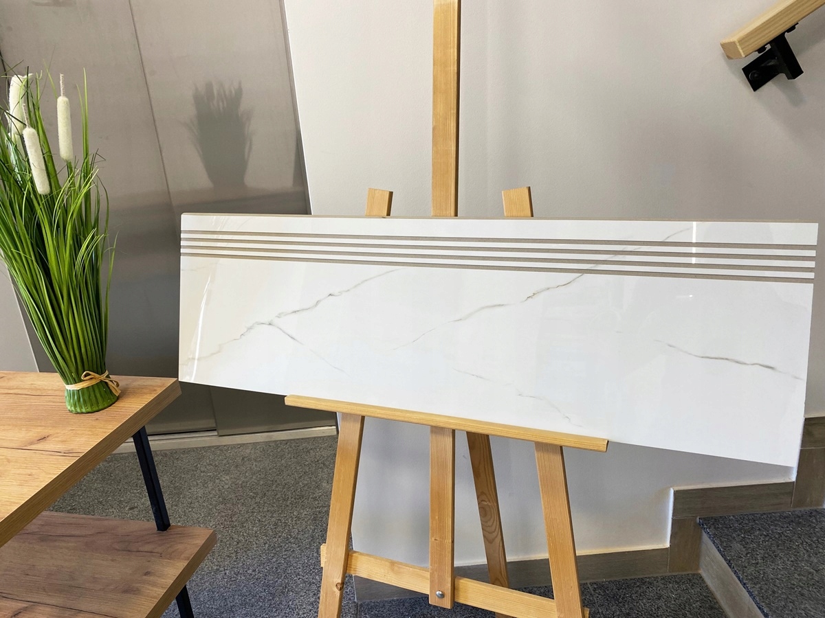 Gres stopnica 30x120 marmur carrara Nowość Typ gres