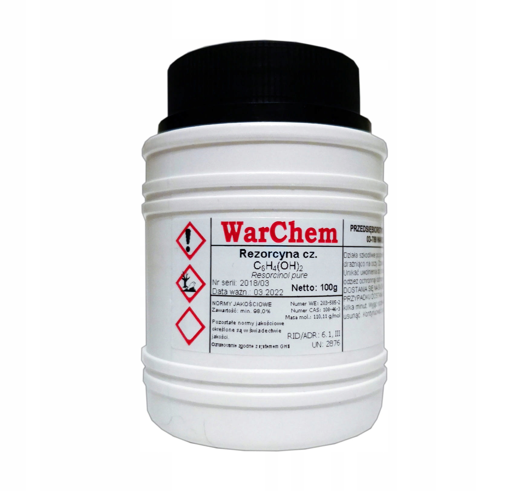 

Rezorcyna czysta 100g Warchem