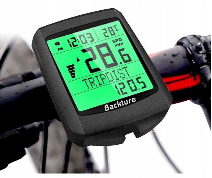 LICZNIK ROWEROWY Bezprzewodowy Komputer pokładowy WYŚWIETLACZ LCD