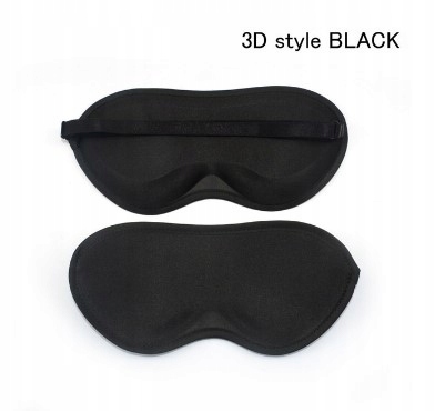 MASKA OPASKA OPASKI NA OCZY DO SPANIA 3D CZARNA