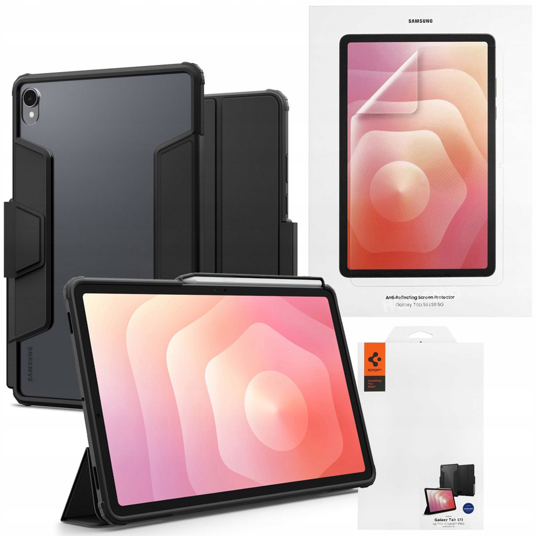 Puzdro s klapkou Spigen Ultra Hybrid Pro Fólia Samsung pre Galaxy Tab S11