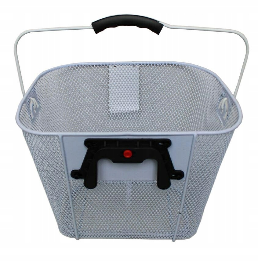 KOSZYK NA ROWER METALOWY PRZÓD BIAŁY - KLIPS Kod producenta 61093