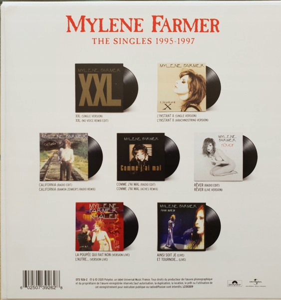 Mylene Farmer The Singles 1995-1997 7x7'' Box Limited Edition