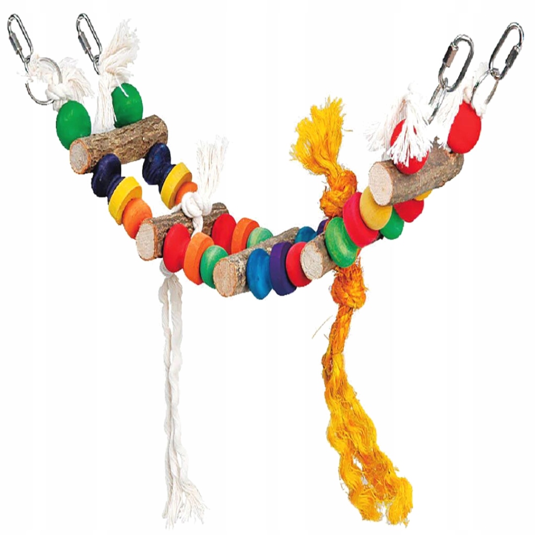 Barevný žebřík z pepřovníku pro malé a středně velké papoušky