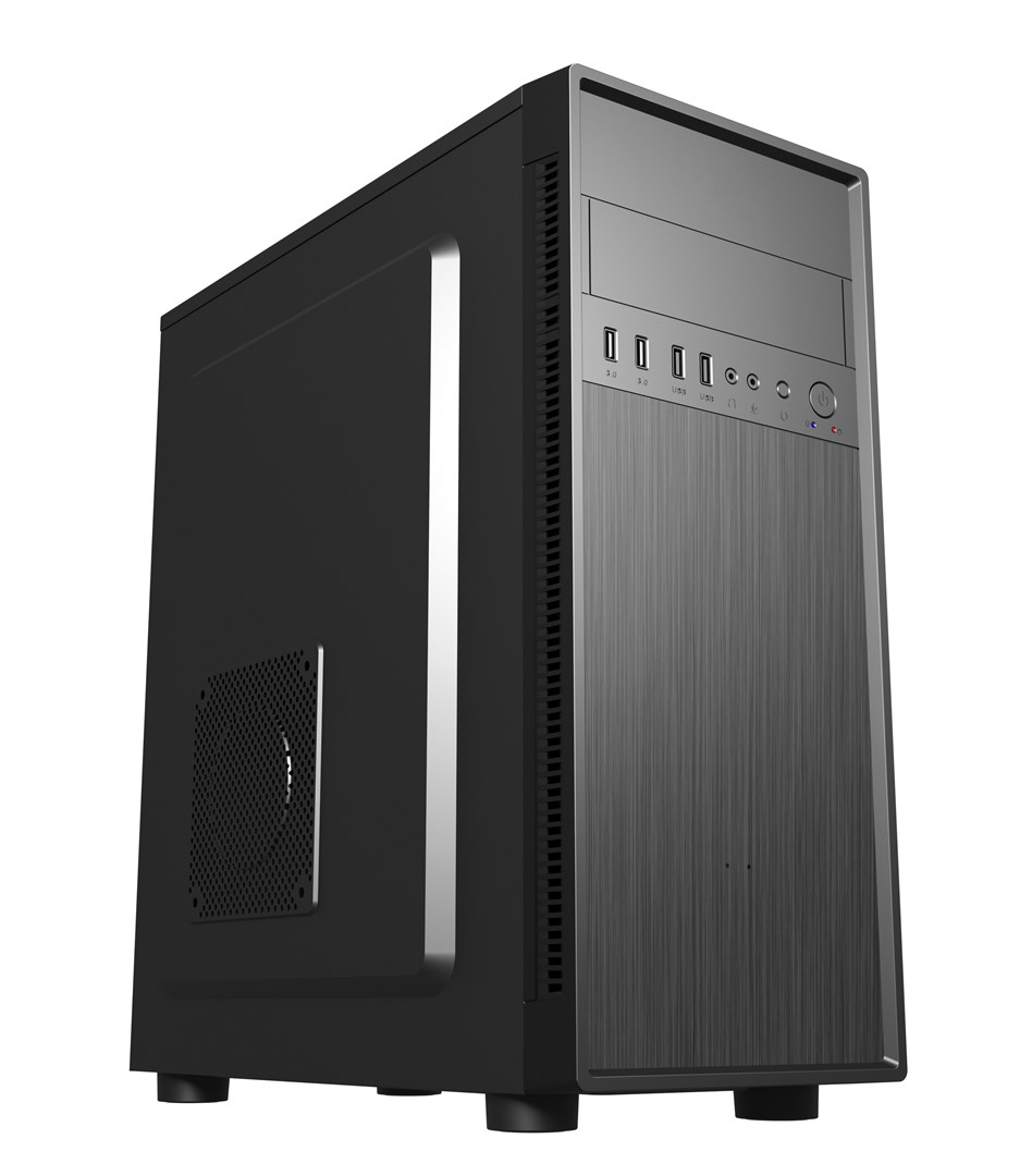 Gembird Počítačová Skříň Fornax 160 Midi-tower, 4X Usb