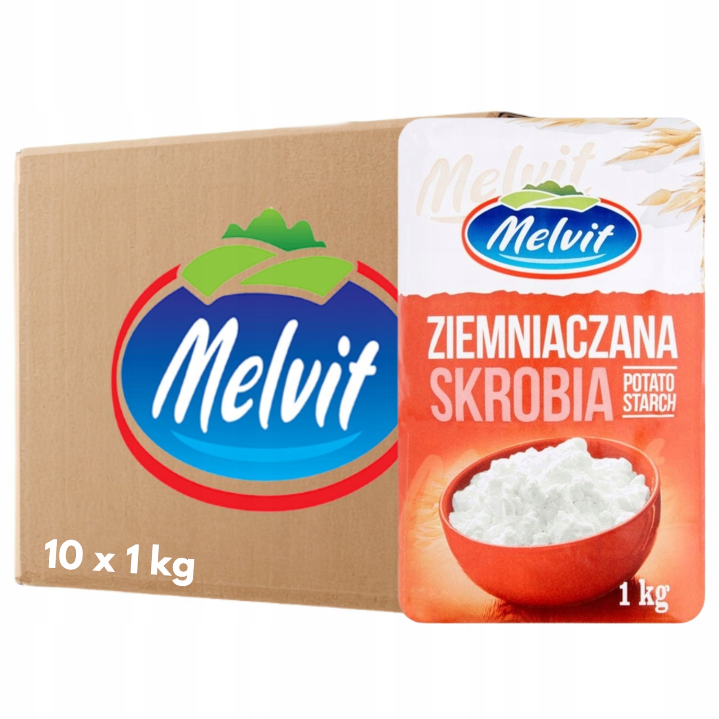 Melvit Skrobia ziemniaczana 1 kg x 10 sztuk