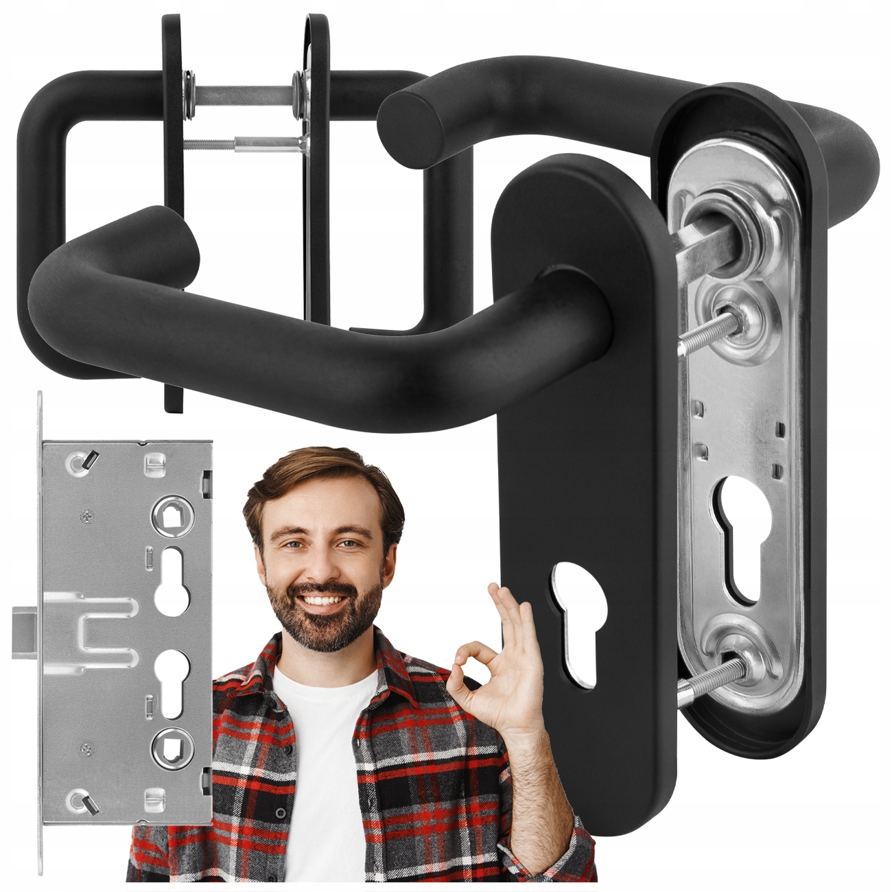 Sada Pro Protipožární Technické Dveře, Klika A Zámek Dveří