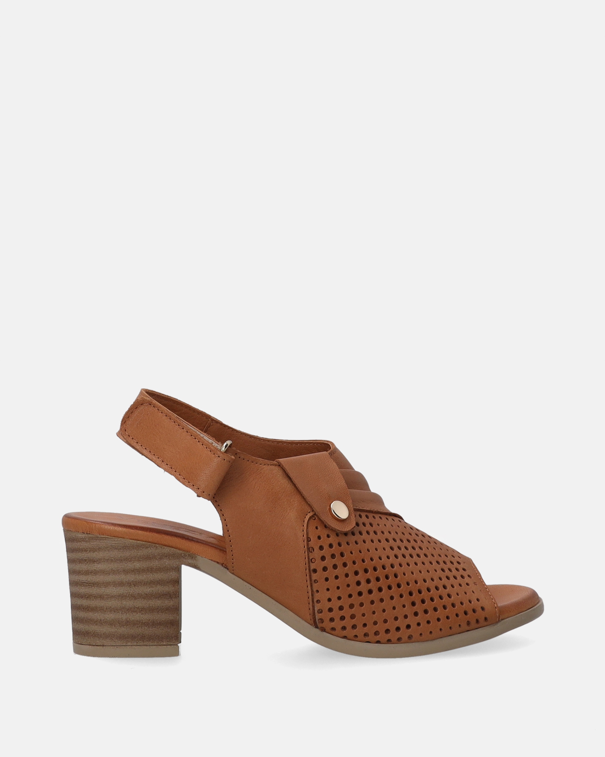 Sandały Damskie Na Obcasie Z Perforowaną Cholewką Venezia Rozmiar 36