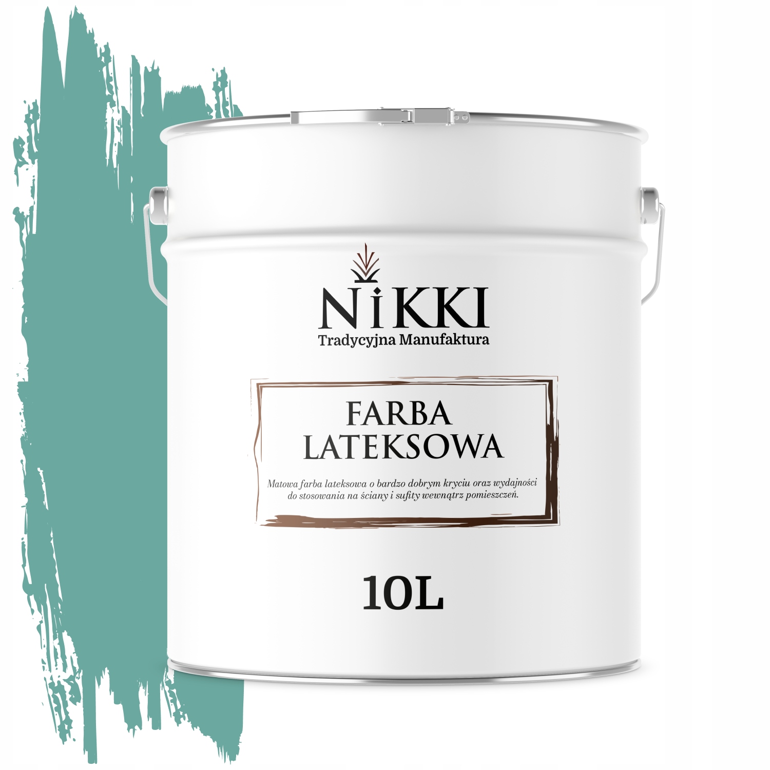 Latexová Farba Na Stenu Farba Mätová Tmavá H1533 10L Hlboká Matná Na Steny