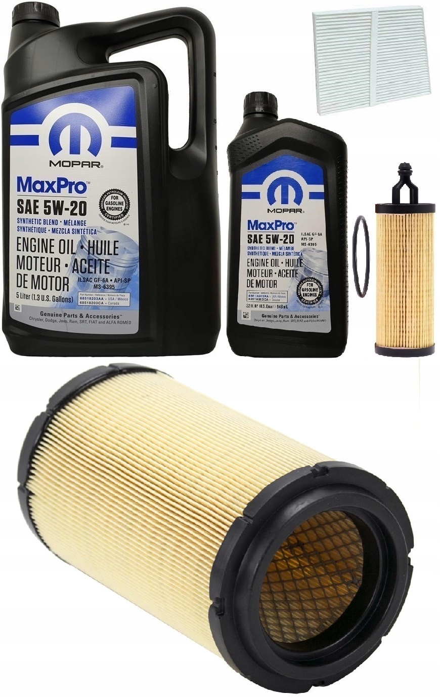 MOPAR 5W20 + FILTRY RAM PROMASTER 2500 3,6 14-2021