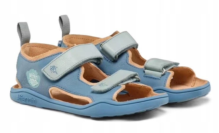 Sandały Dziecięce Barefoot Affenzahn Leather Airy Shark Rekin R.27