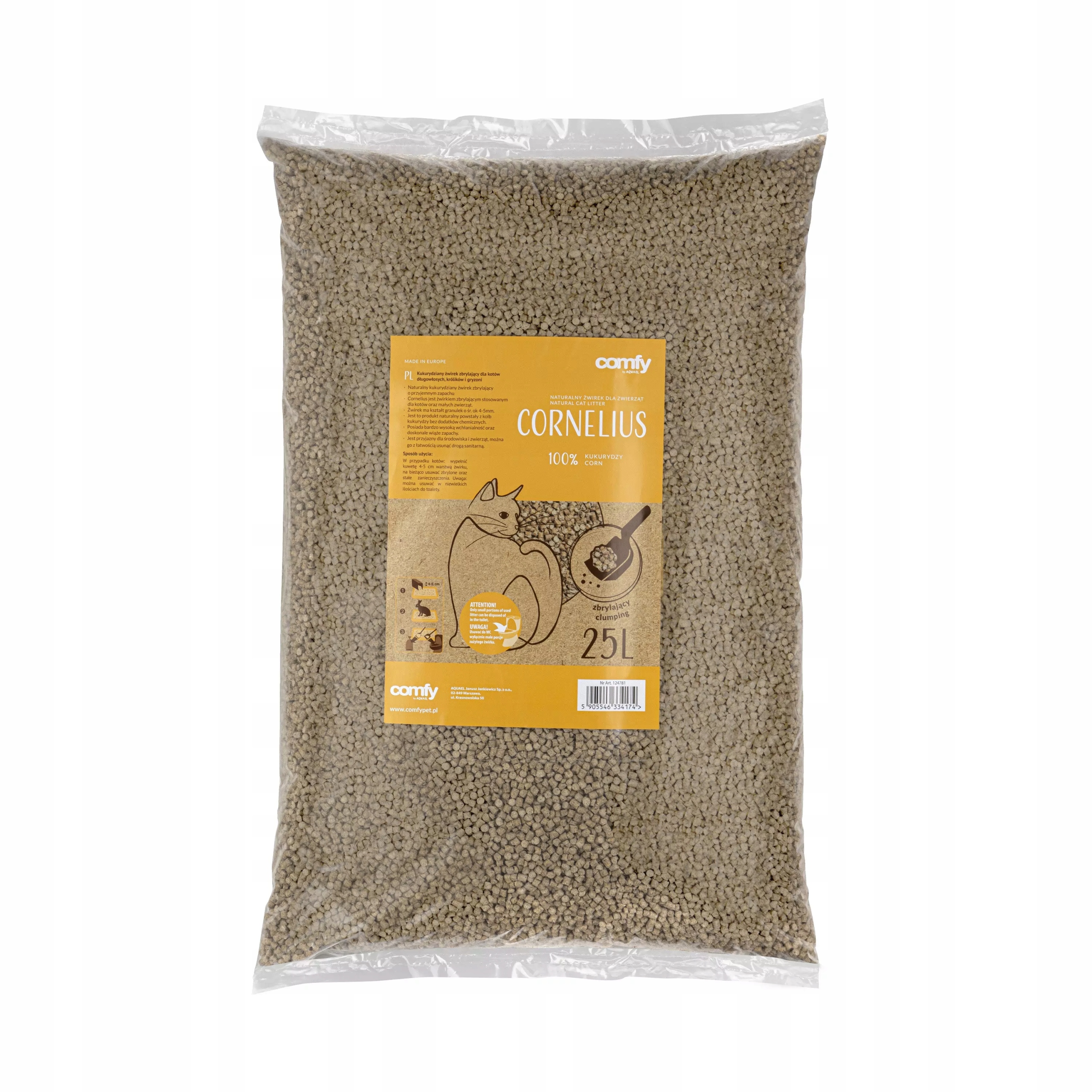 Comfy Żwir Kukurydziany Cornelius 25L Natural