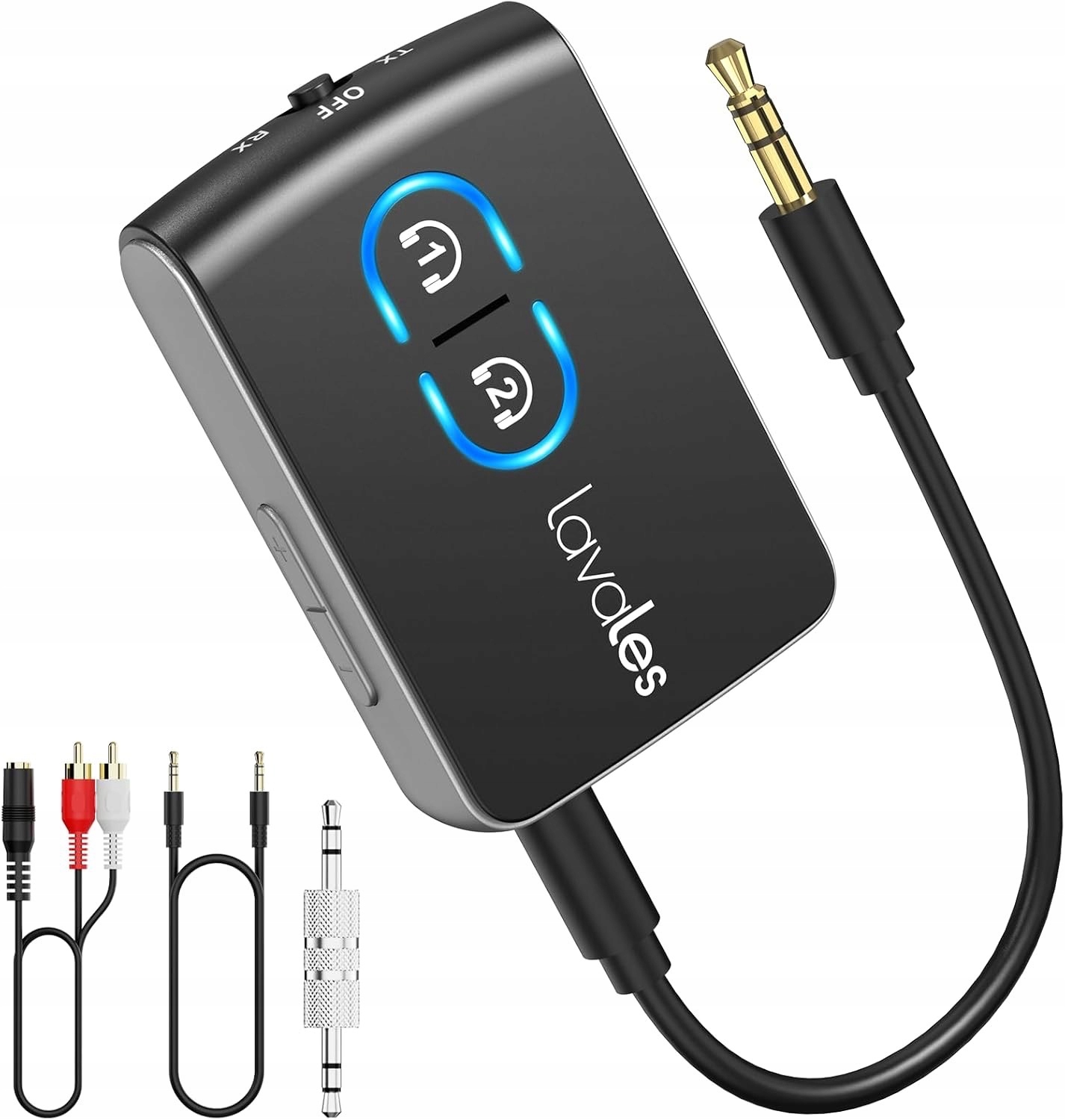 Bluetooth 5.3 adaptér Lavales ML302 Tx/rx pro Tv, auto, aptX 2v1