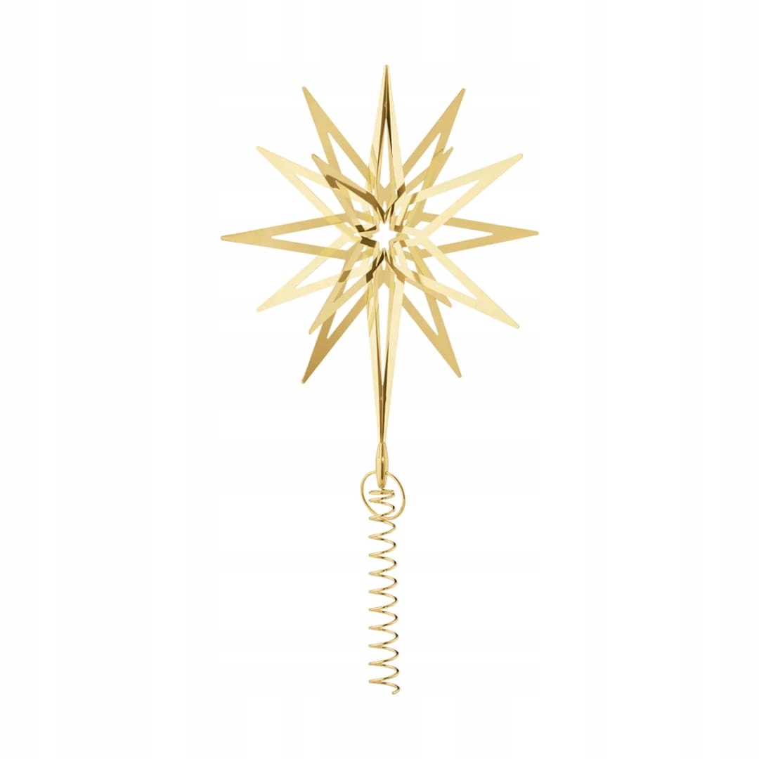 Georg Jensen Christmas Zlatá hviezda Špička na vianočný stromček edícia 2025