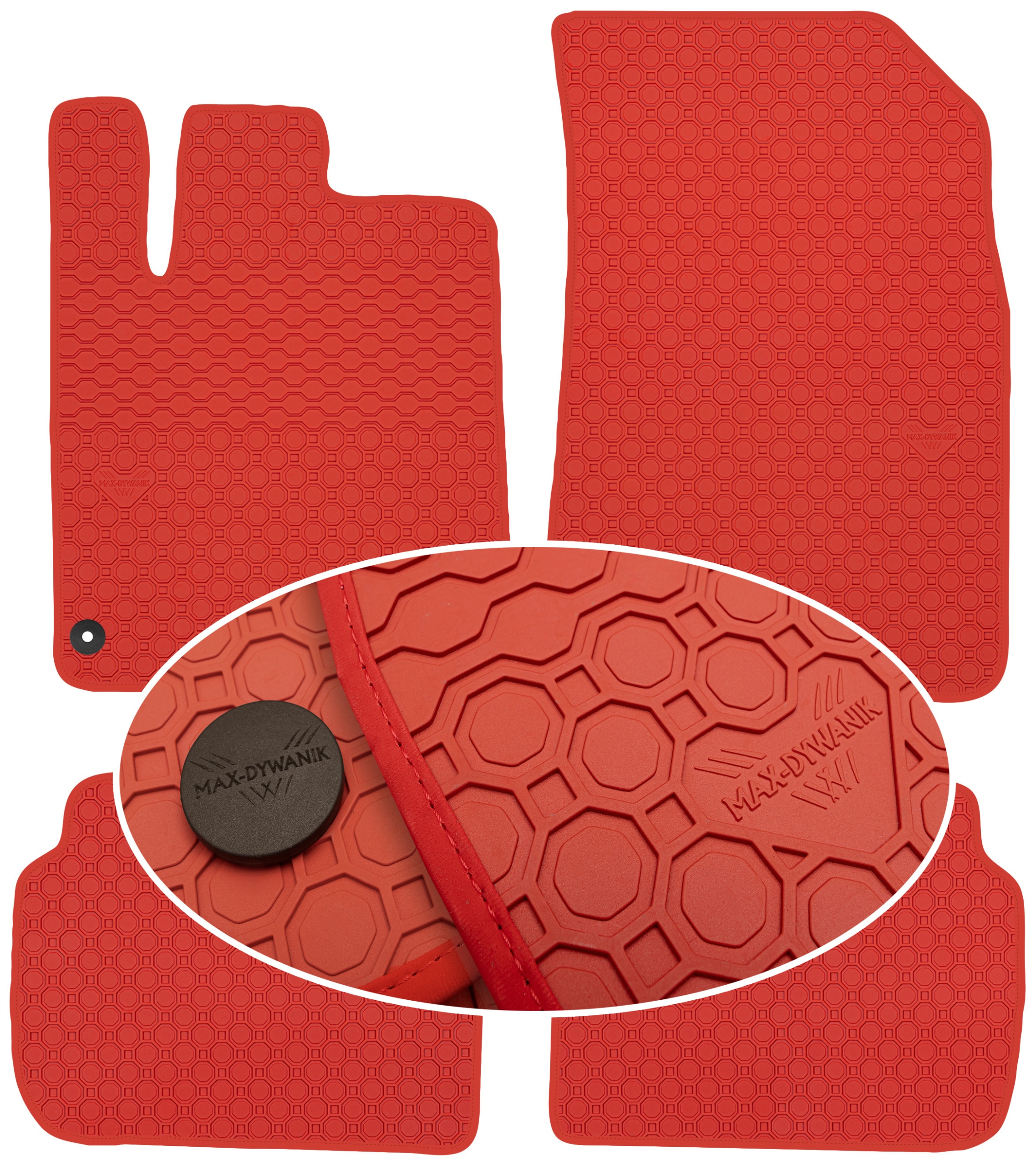 Peugeot 407 2004-2011 Koberce Červené