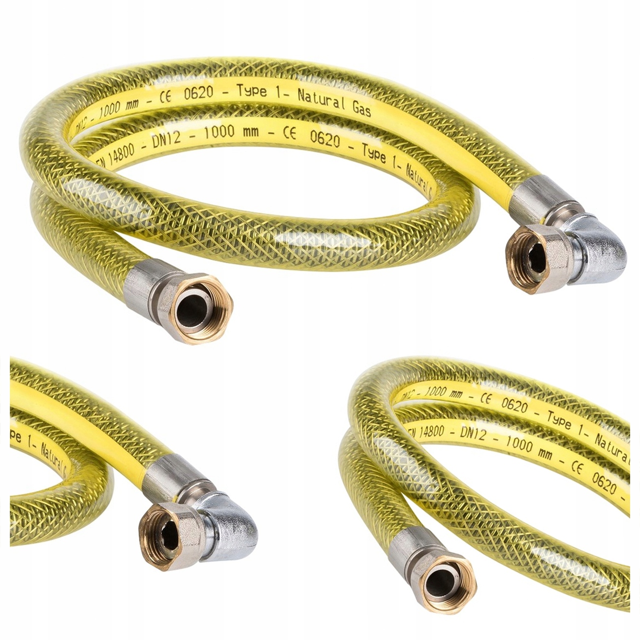 Flexibilní Plynová Hadice 1/2 Palce W-koleno 200 CM