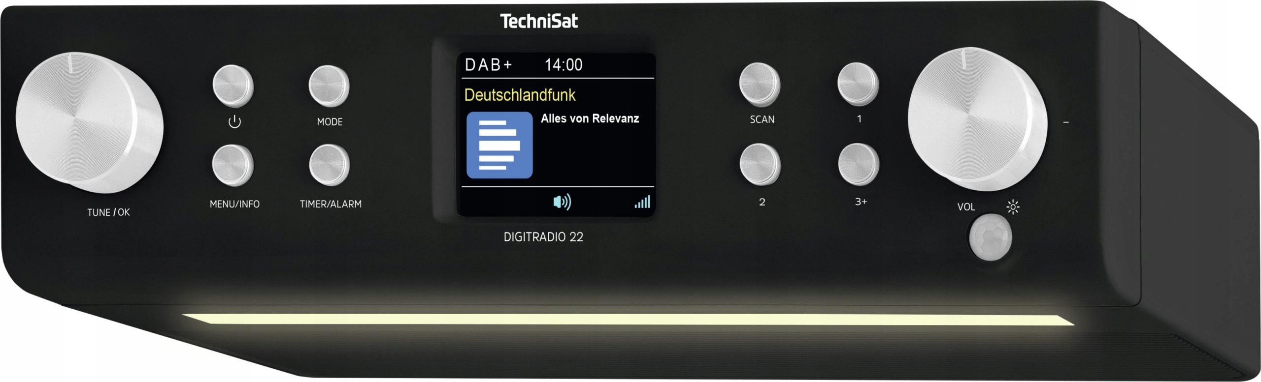 Radio Kuchenne Podszafkowe FM+ DAB BT Podświetlenie LED Bluetooth TechniSat