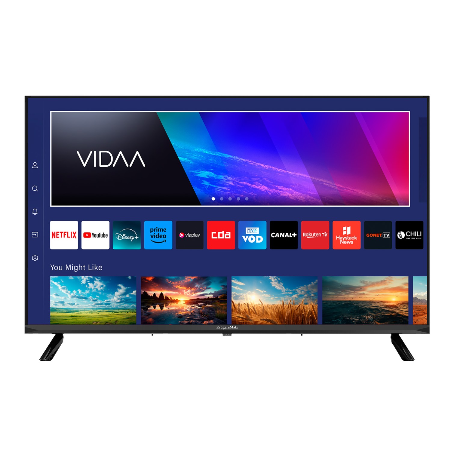 Telewizor Smart Tv Vidaa 32 cale Hd WiFi Usb Hdmi DVB-T2 aplikacje Netflix