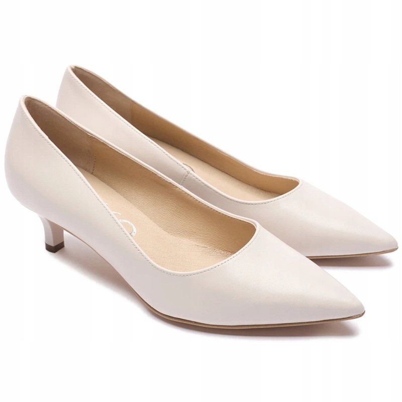 Dámské lodičky Ryłko B4201_T_ _7CVF krémové Kožené Vel. 37