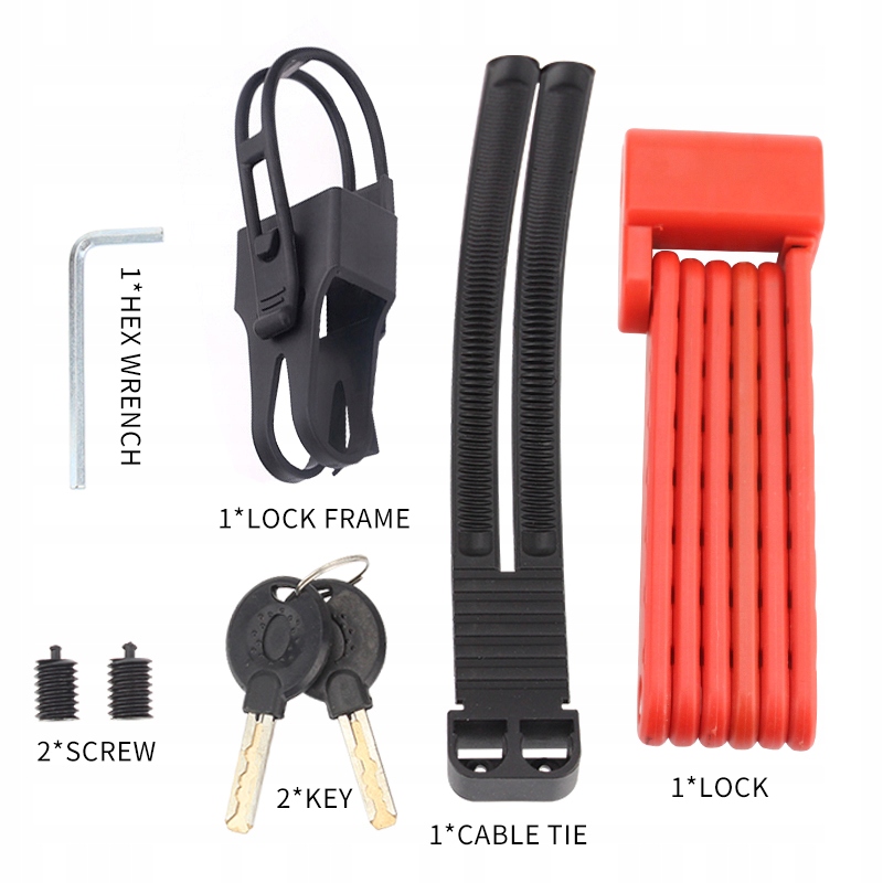 ZAPIĘCIE ROWEROWE SKŁADANE BLOKADA ROWEROWA MOCNA Marka Velles