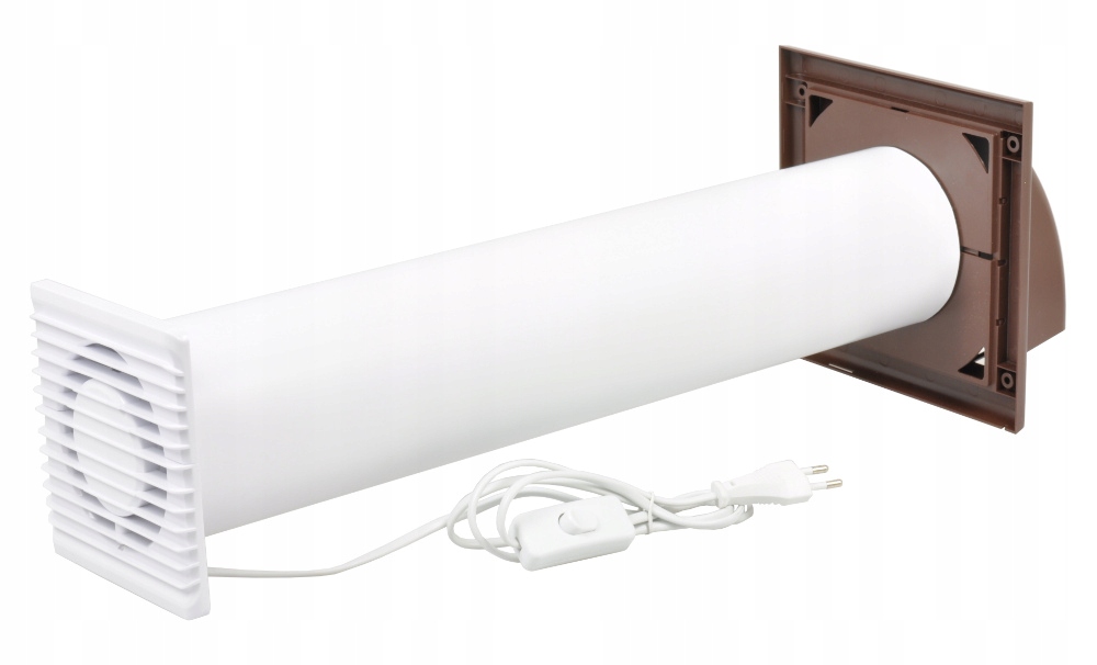 Odsávací sada Ventilátor 100 mm přes zeď kpl.