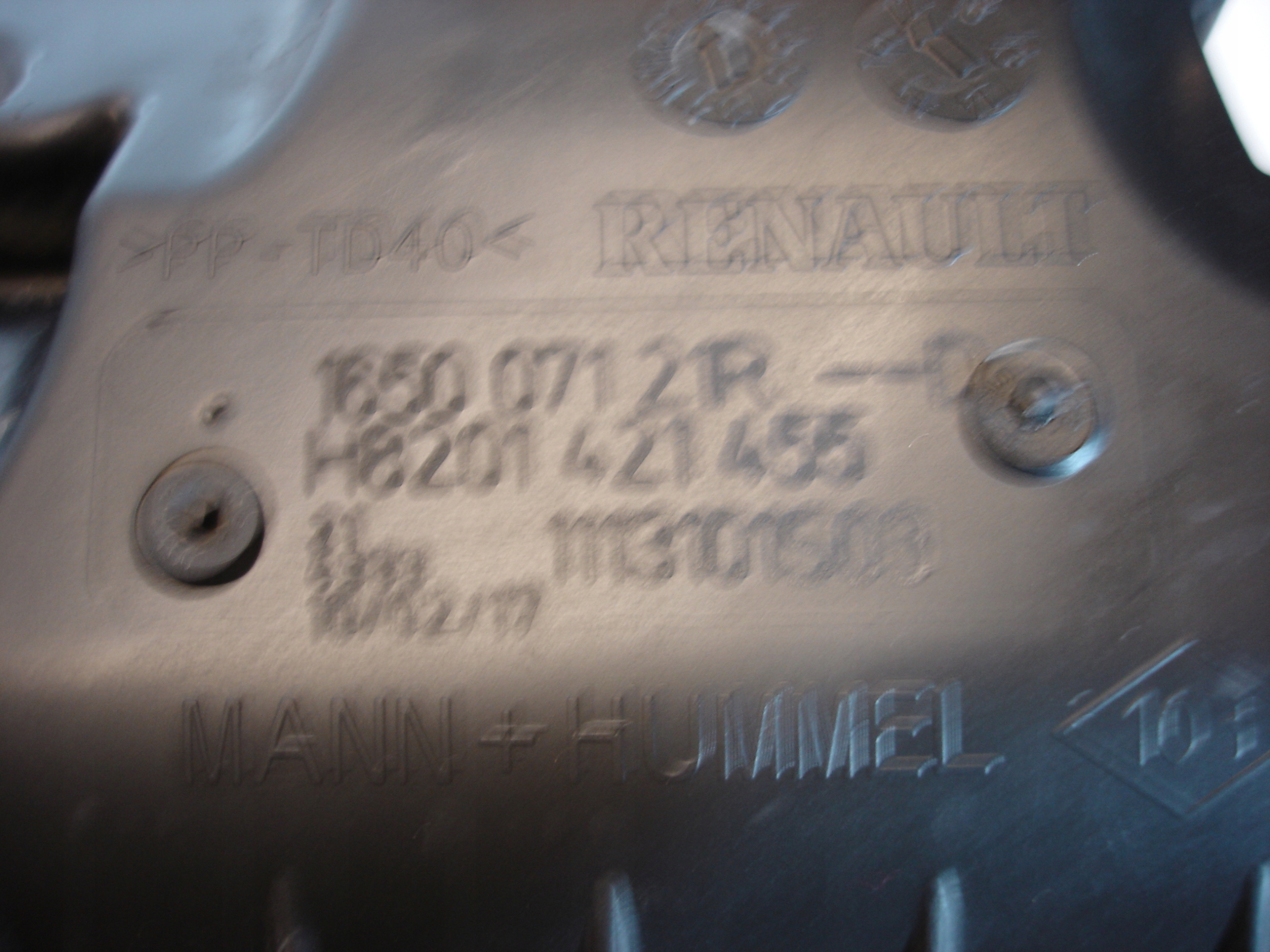 RENAULT ESPACE V Gehäuse filter luft