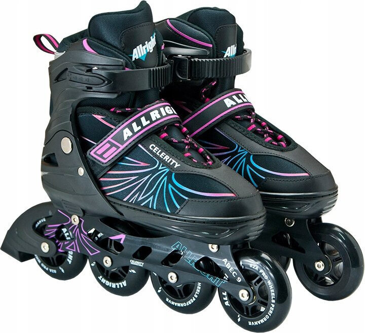 Brusle 2V1 Nastavitelné Kola 84 MM ABEC-9 Allright Celerity Velikost 39-42