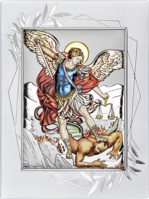 Strieborný obraz Michal Archanjel DS40FO/2C Grawer Zadarmo!