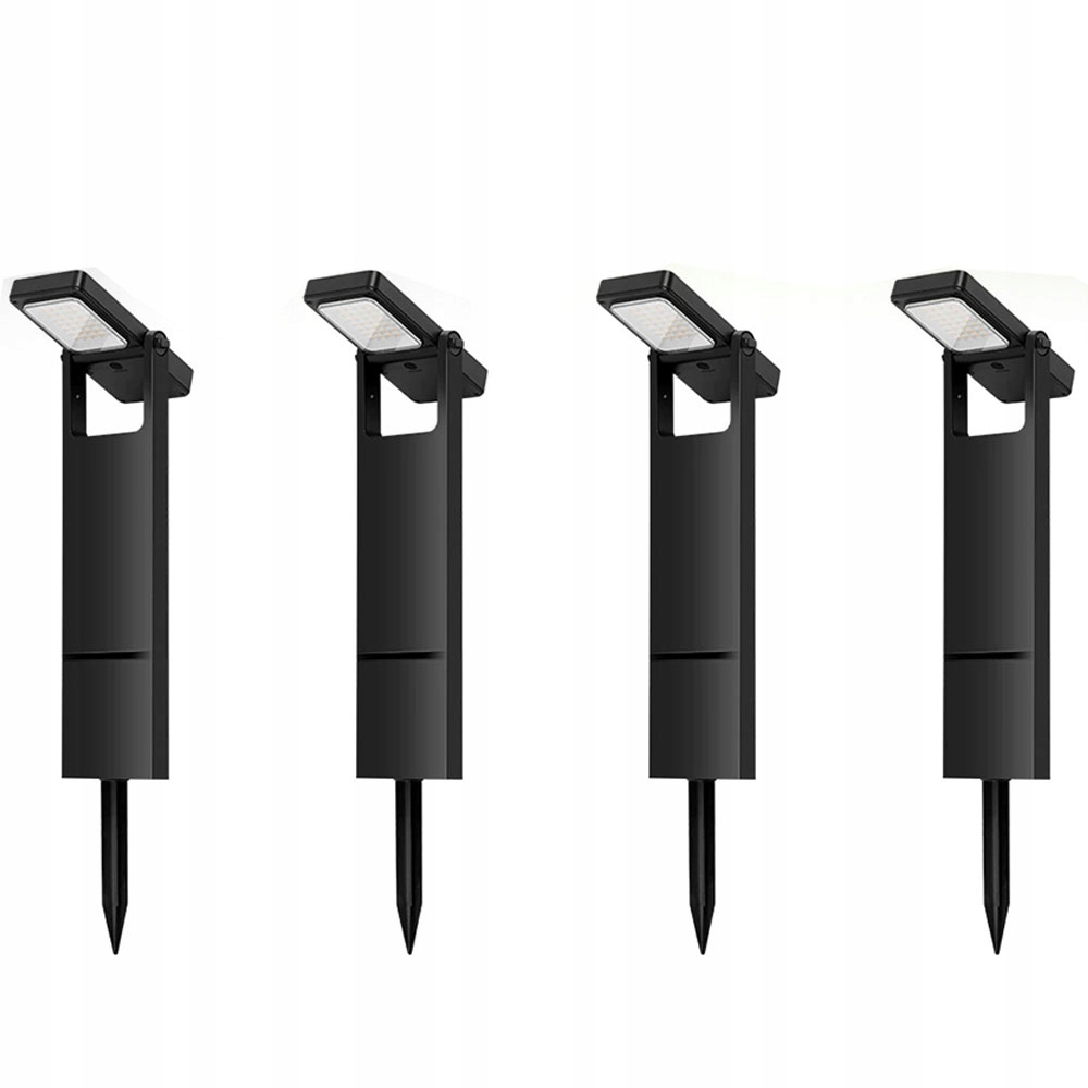 Sada 4 kusů zásuvných lamp, zahradních lamp, solárních Led lamp