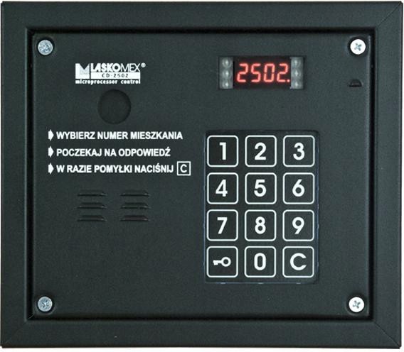 Laskomex CP-2503R čierny audio panel s čítačkou kľúčov Rfid