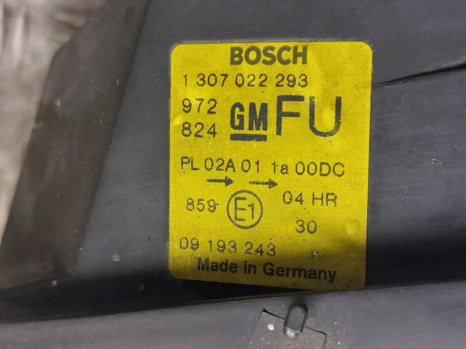 light left right front XENON OPEL VECTRA B LIFT 09193244 09193243