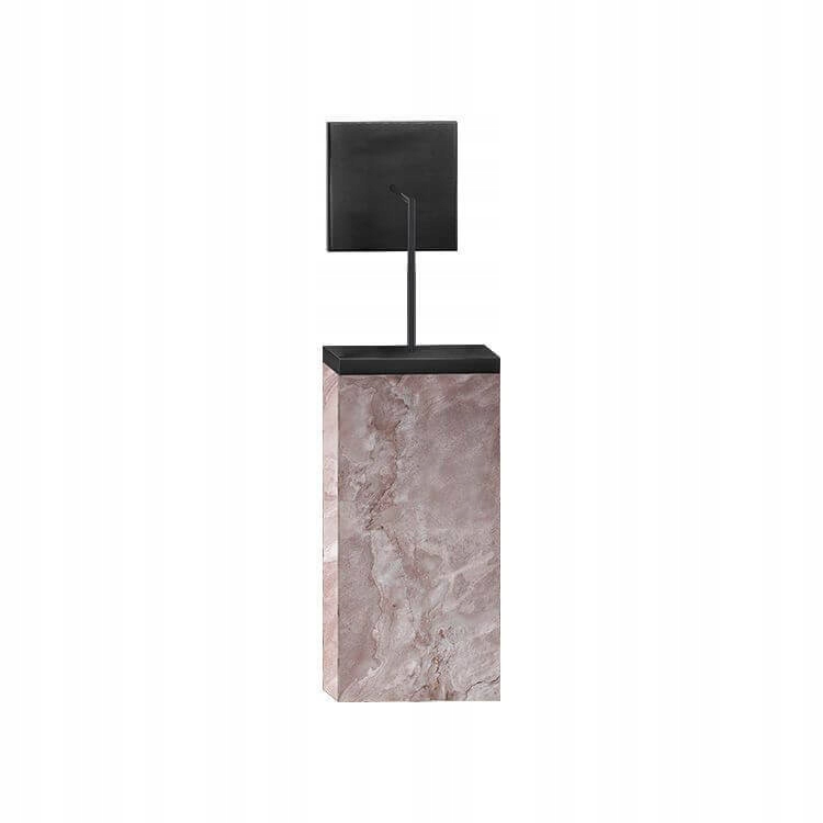 Led závesná nástenná lampa mramorová čierna oranžová do spálne Abigali