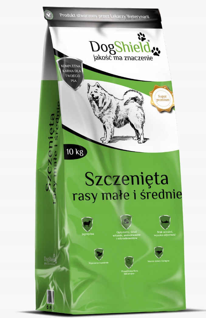 Biofaktor Dogshield Karma Sucha Szczenięta Małe I Średnie Rasy Psów 10kg