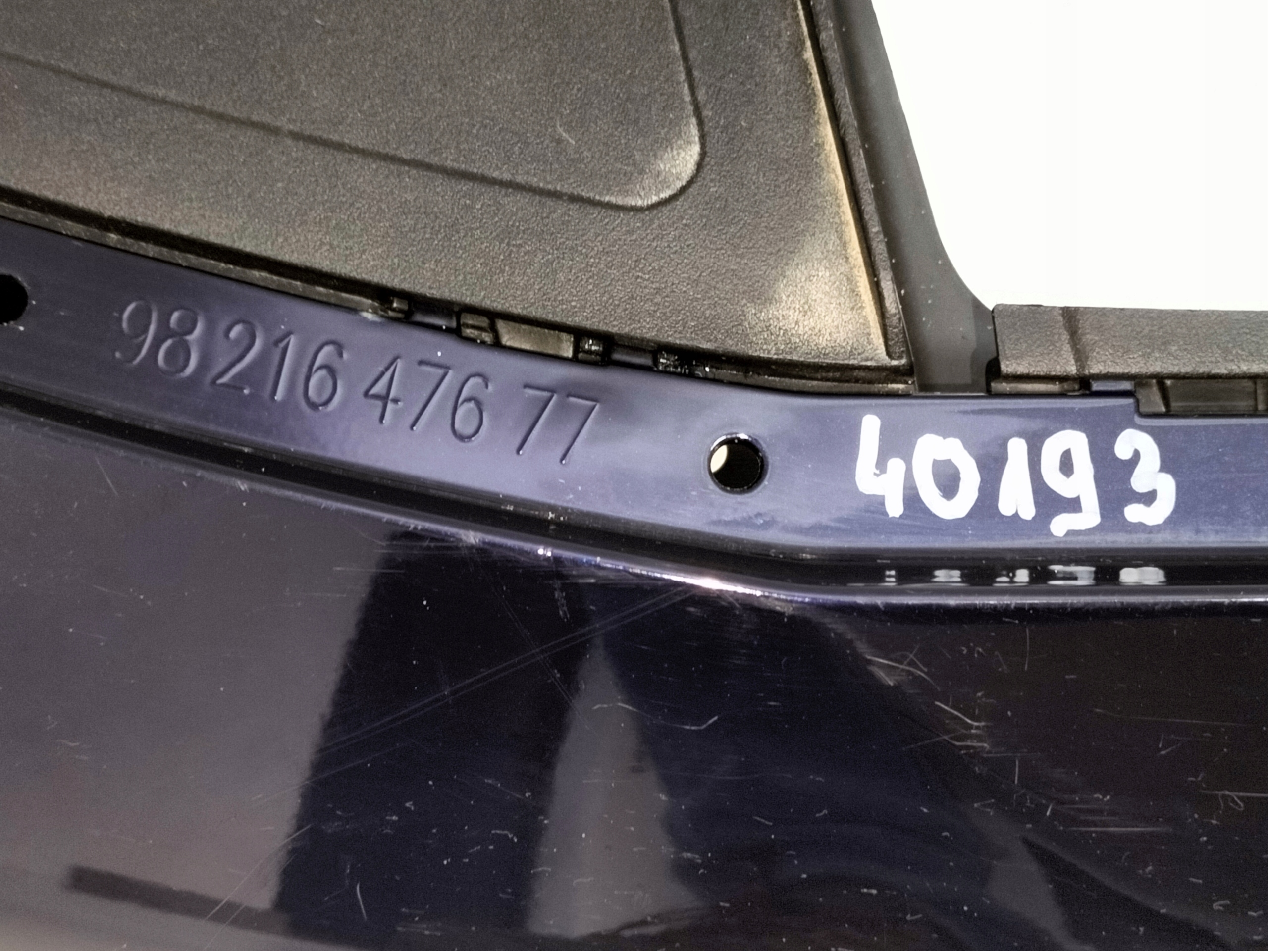 cap moulding visor of a bumper front CITROEN DS7 18