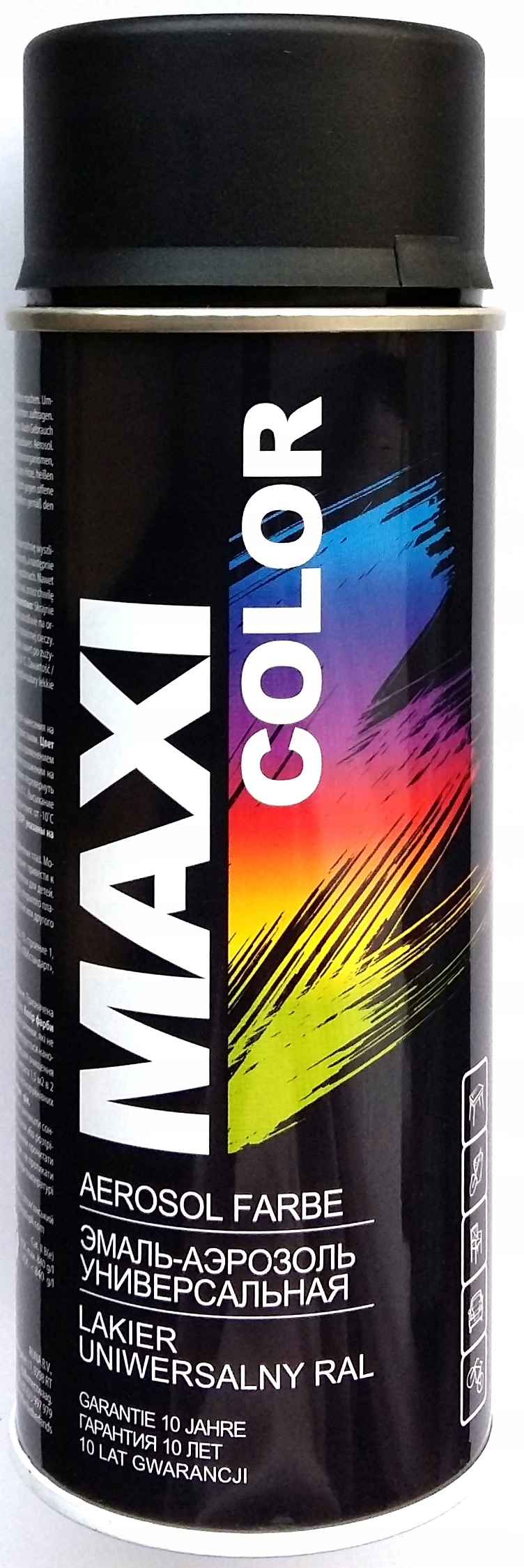 

Maxi Color Spray Czarny Mat Ral 9005 Motip 400ML