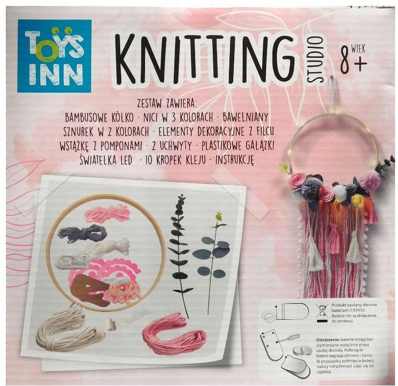 Łapacz Snów ze Światełkami Zrób Sama Oryginalny Zestaw Kreatywny Boho Stan opakowania oryginalne