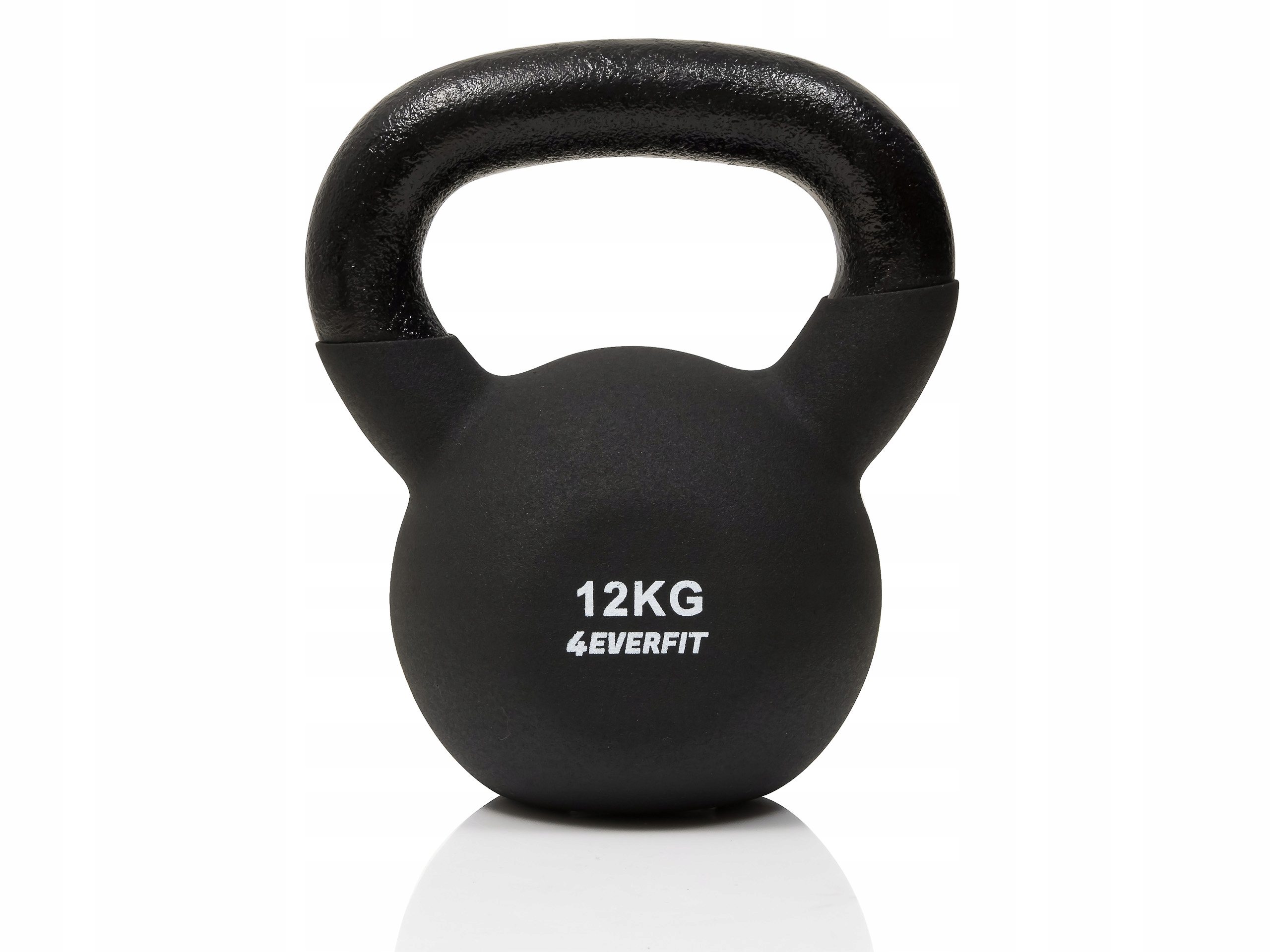 4EVERFIT Kettlebell 12 kg závaží Hantel Železný neoprenový potah