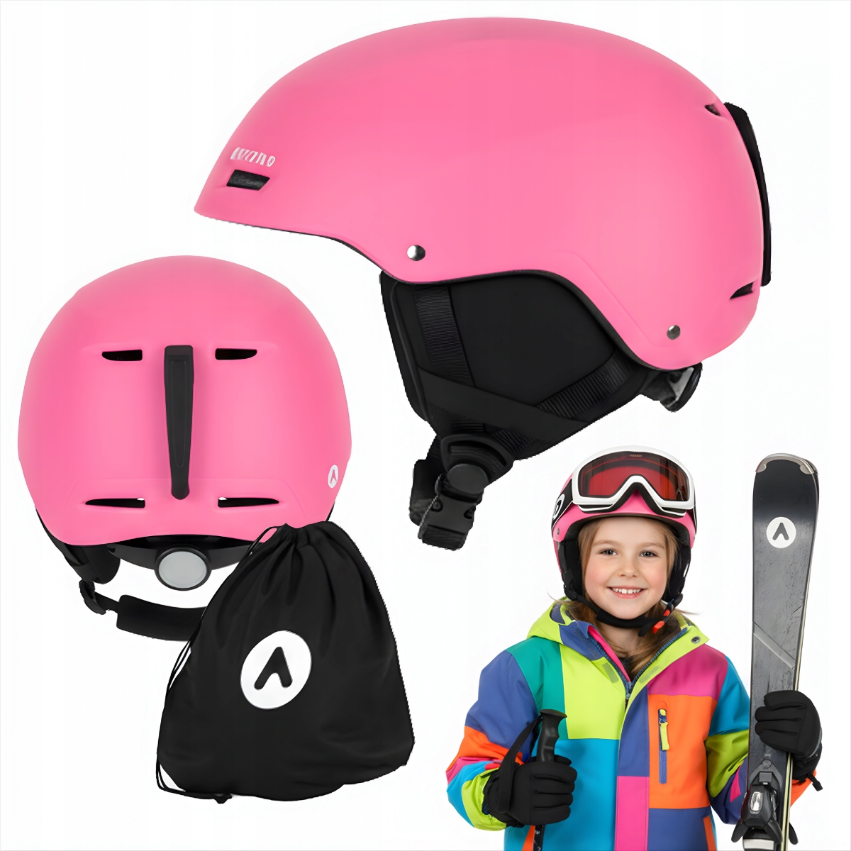Kask narciarski dziecięcy Attabo Avens 2.0 Jr 48-54cm Z Wentylacją In-mold