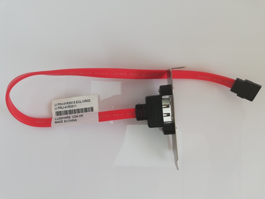 Kabel Adapter SATA do portu e-Sata x1 PCI śledź Kod producenta 41R3313