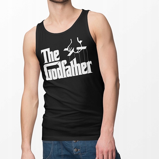 TANK TOP THE GODFATHER & SCAREFACE BLACK