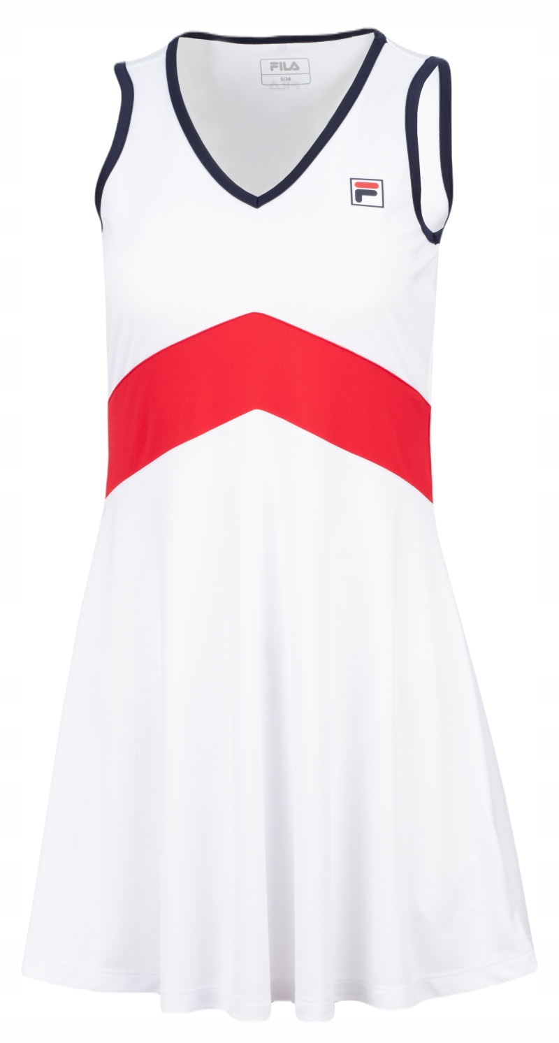 Šaty Fila Dress Gloria white/fila red