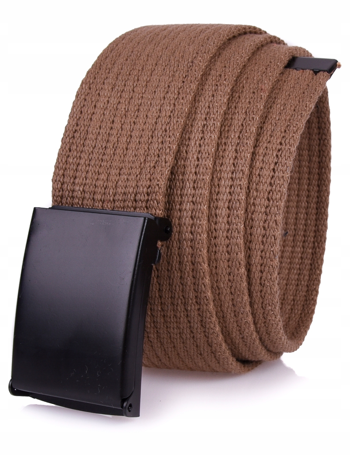 

Bawełniany Pasek 4cm Parciany Jeans Karmel