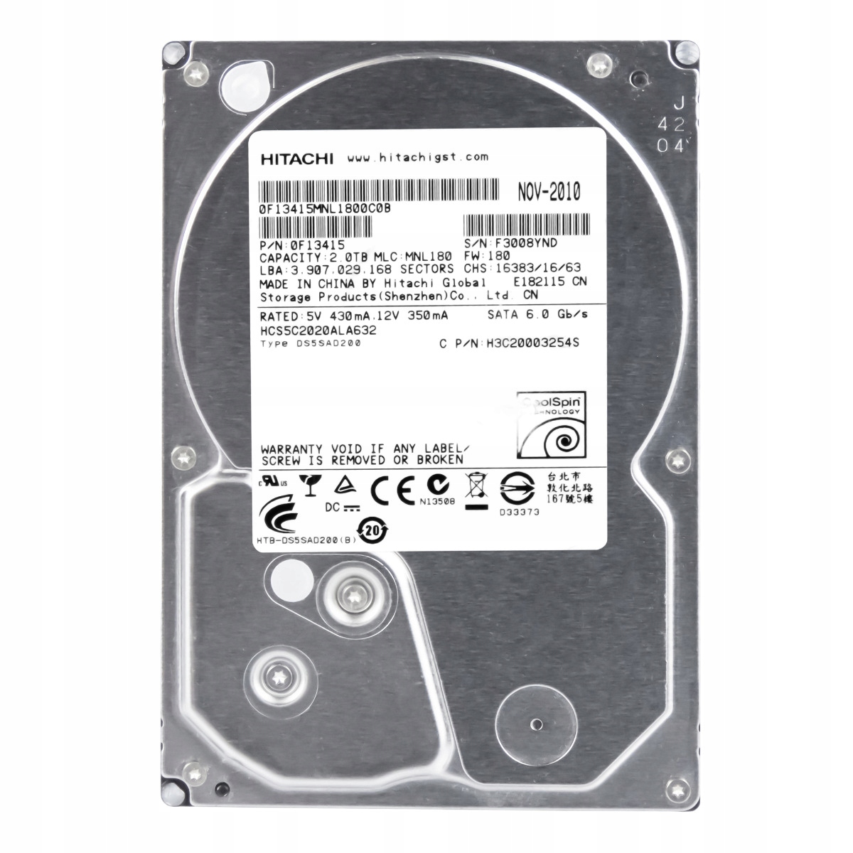 CinemaStar 5K2000 2TB 5.9K 32MB Sata III 3.5'' HCS5C2020ALA632