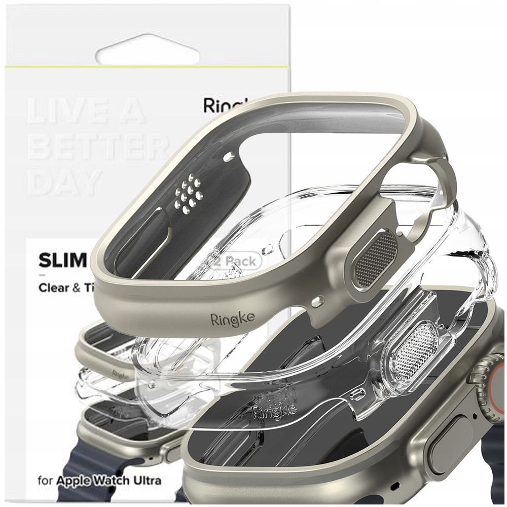 Ringke Slim 2-PACK Pokrowiec Do Apple Watch Ultra 1 2 49MM Ochrona Zegarka