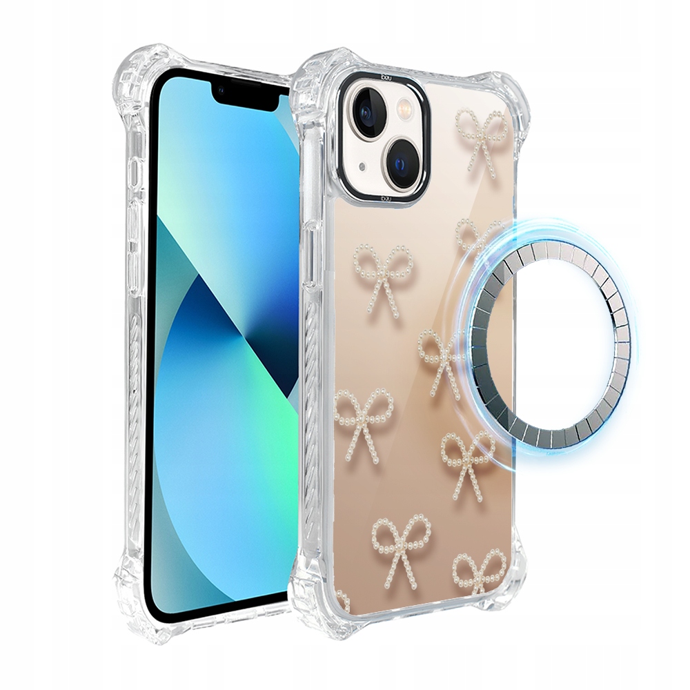 Pouzdro DropGuard Ultra pro iPhone 13 Ibizu s MagSafe a perleťovými mašličkami