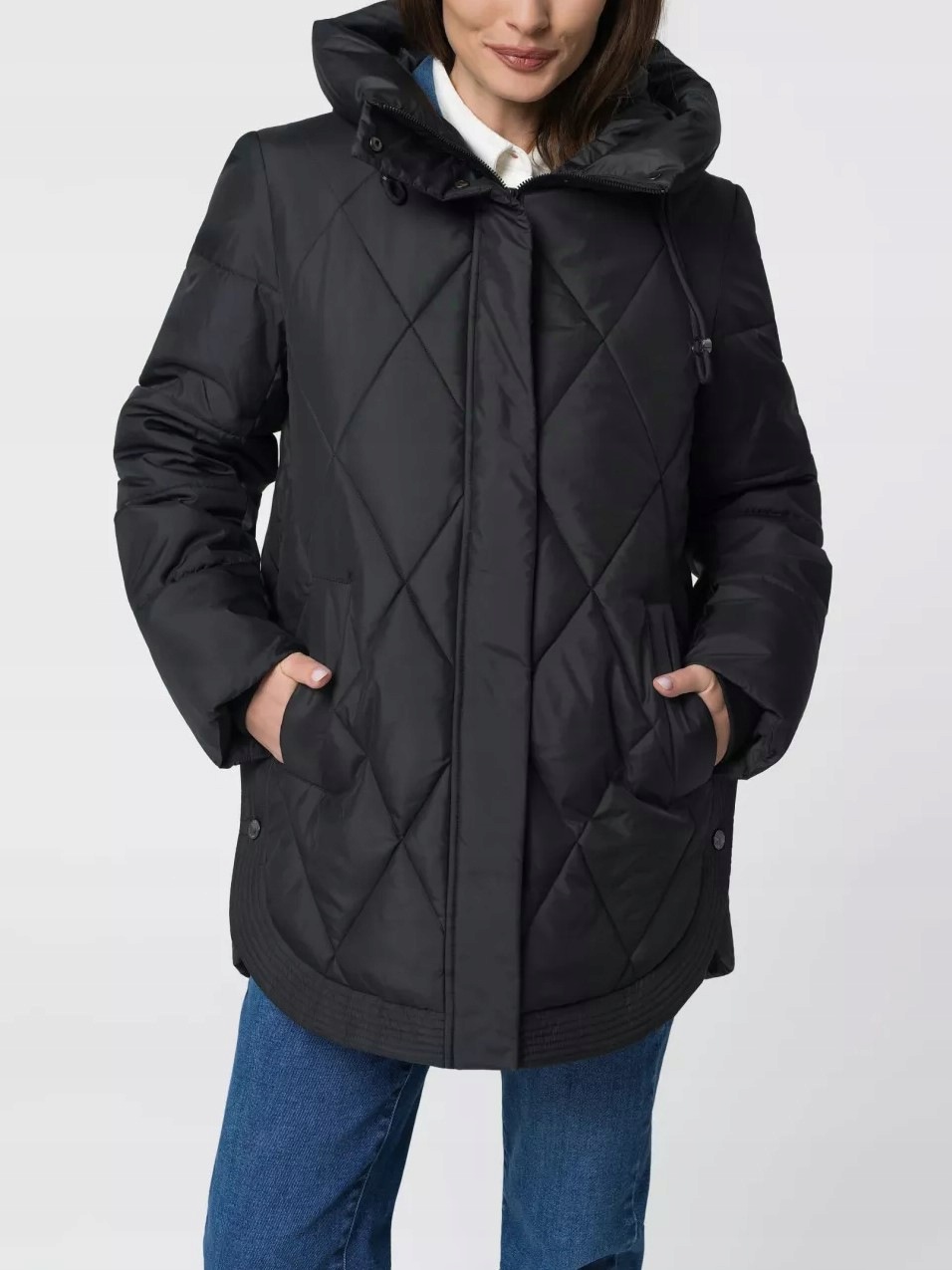Prošívaná Dámská Černá Zateplená Bunda Volcano J-santa 3XL