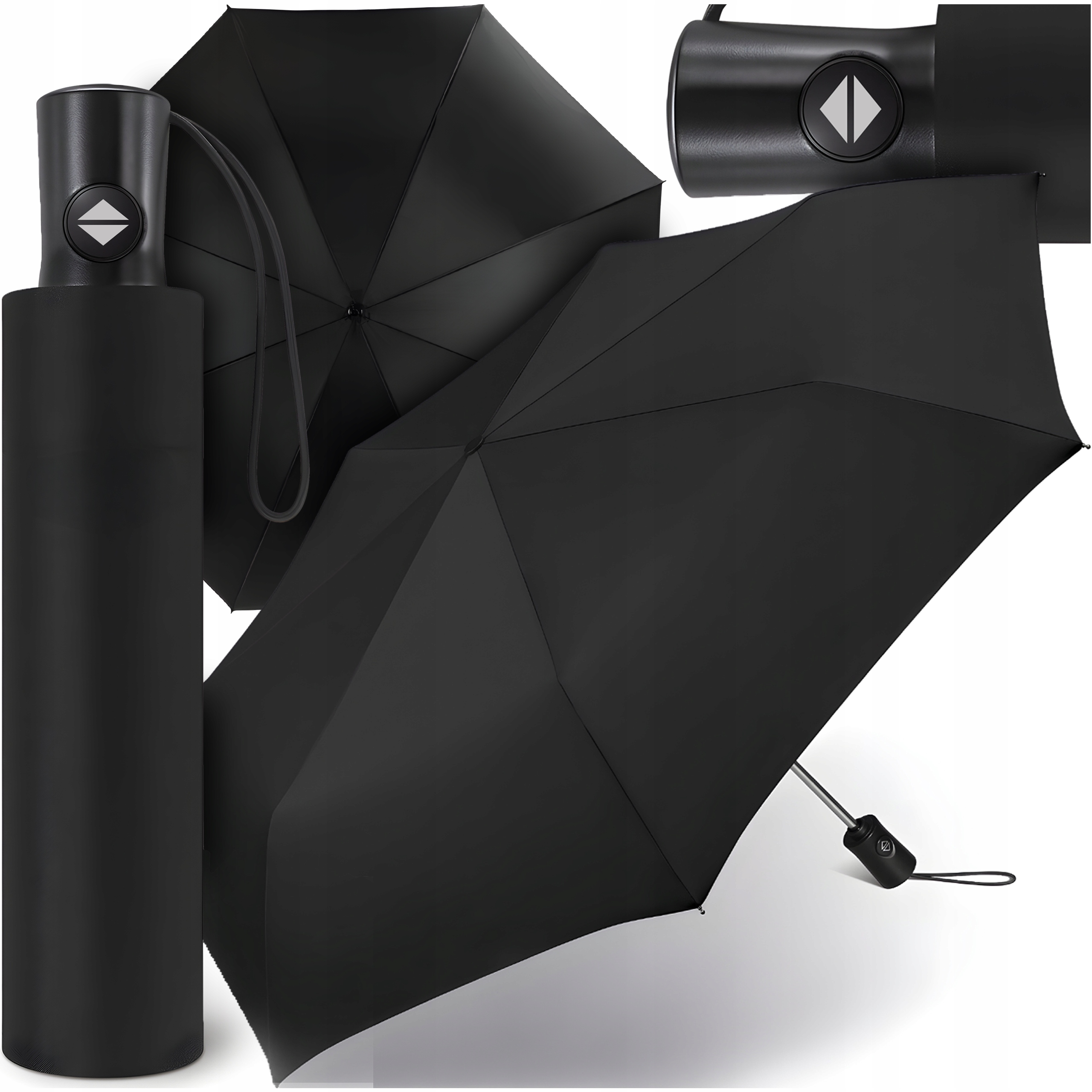 ЗОНТ БОЛЬШОЙ СКЛАДНОЙ АВТОМАТИЧЕСКИЙ ЗОНТ ВОДОНЕПРОНИЦАЕМЫЙ XL ПРОЧНЫЙ ЧЕХОЛ